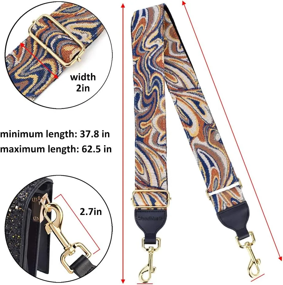 CLOUDMUSIC Handbag Strap Replacement Shoulder Crossbody Strap Purse Strap For Women Girls