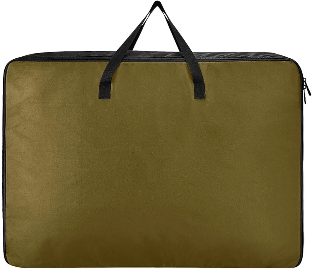 Coffee Storage Bags Moving Supplies with Sturdy Handle and Durable Zipper, Zippered Storage Bag for Closet Comforter, Pillow, Quilt