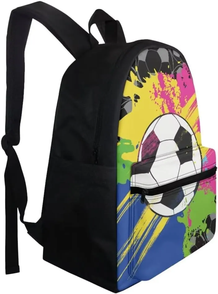 Coldinair Boys School Bags for Primary Middle School,Soccer Backpack with Insulated Lunch Box Pencil Case for Kids Teen,Mochilas Escolares Para NiñAs