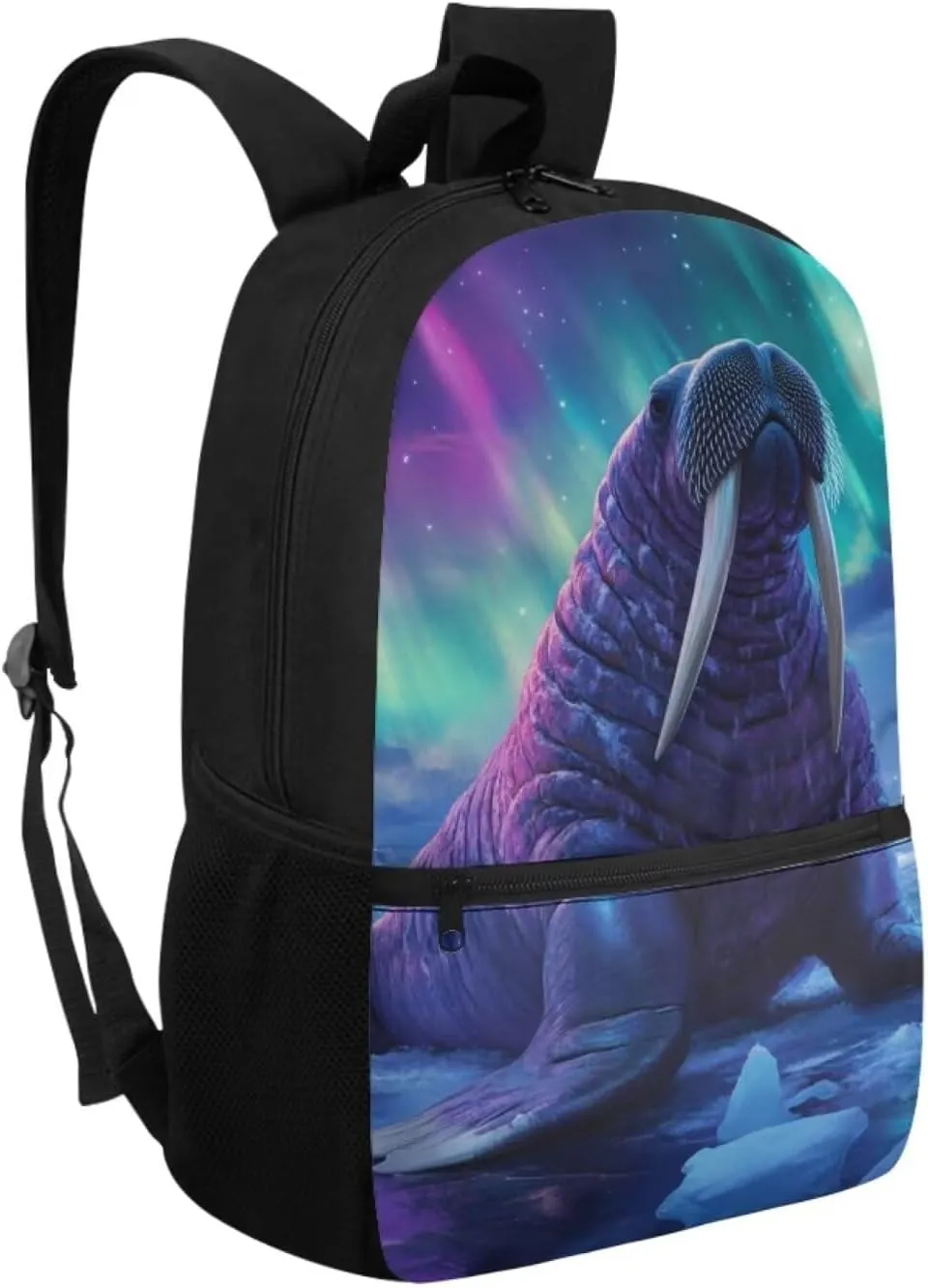 Coldinair Walrus School Backpack for Boys 8-12 Galaxy School Bookbag for Kids Teens Cool 17 inch Schoolbag for Primary Elementary Middle School 17 Inch Travel Bags Daypack