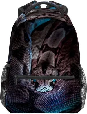 College Bookbag Snake School Bag Business Laptop Backpack Travel Hiking Daypack Large Diaper Bag for Adult Girls Boys