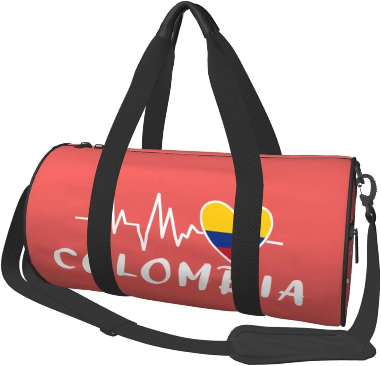 Colombia Heartbeat Duffel Bag Gym Bag Travel Sports Tote Large Foldable Beach Swim Yoga1