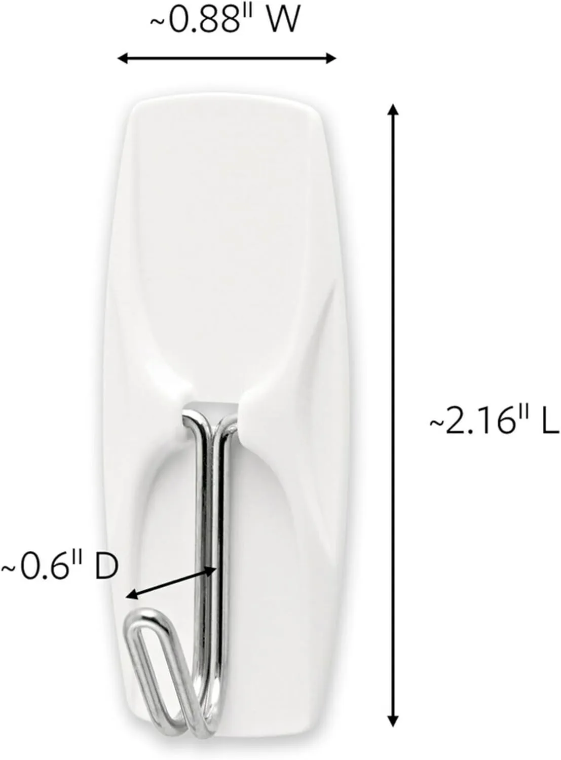 Command Medium Wire Toggle Hooks, 35 Hooks and 40 Command Strips, Damage Free Hanging Wall Hooks with Adhesive Strips, No Tools Adhesive Hooks for Hanging, Organization and Storage, Holds up to 2 lb