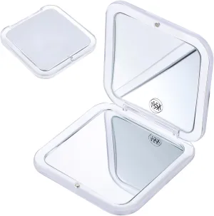 Compact Travel Makeup Mirror Lightweight Square Pocket Mirror Scratch Resistant Design Magnifying Durable Material for Purse Handbag Use for Go