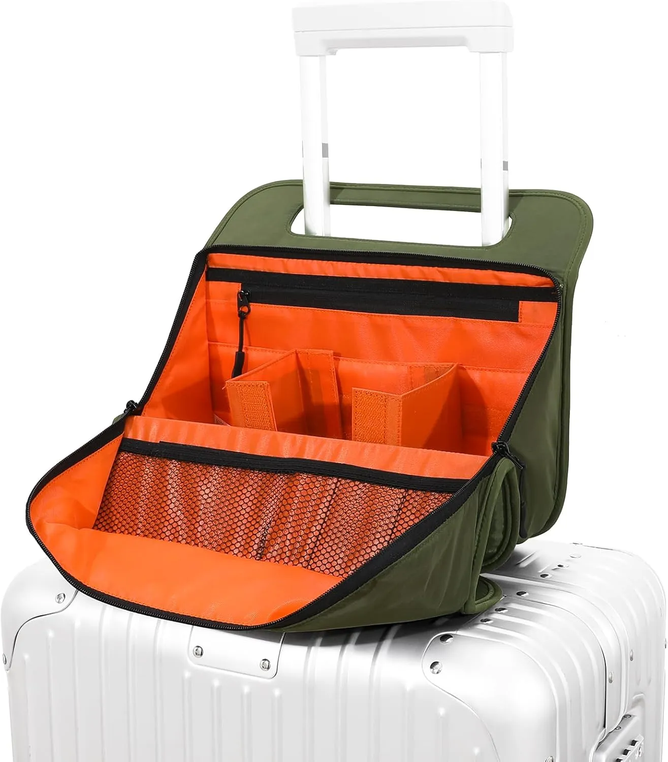 CONTAIL 13 Inch 3L Airport Accessories Storage,Small Business Handbag,Suitcase Drink Holder,Travel Essentials Organizer
