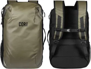 COR Surf Carry On Travel Backpack | NOW with Premium YKK Zippers | Flight Approved Carry On Laptop Backpack with Secret Passport Pockets | The Island Hopper (28L, Army Green)