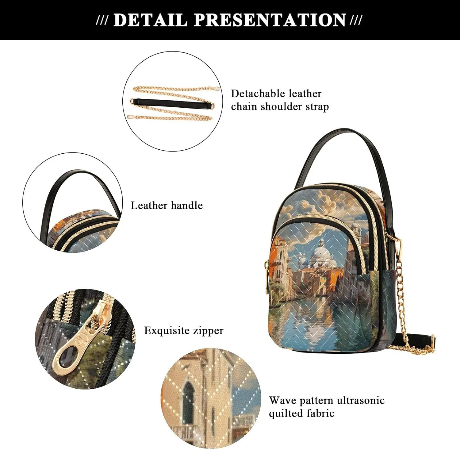 Cosmic Sky with Various Stars and Nebulas Shoulder Bag, Handbags for Women Crossbody Bag, Shoulder Travel Bag