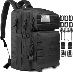 Createy 45L Military Tactical Backpack Large 3 Day Assault Pack Molle Bag Rucksack Bug Out Bag for Camping Hunting Hiking