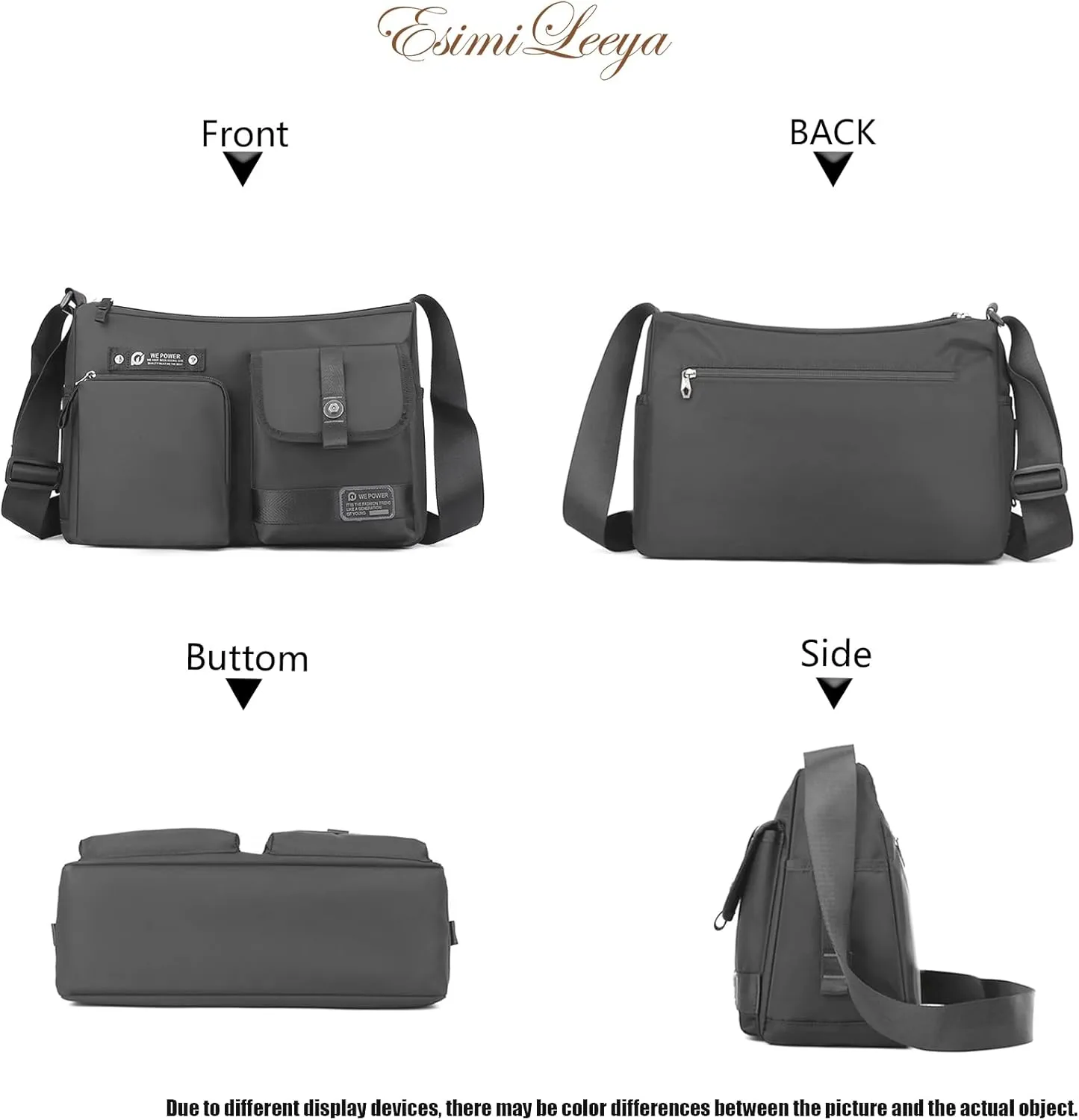 Crossbody Bag for Men with Pockets Waterproof Travel Messenger Bags for Men Men's Shoulder Bag