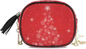 Crossbody Bag for Women Shoulder Bag with Chain Strap and Tassel