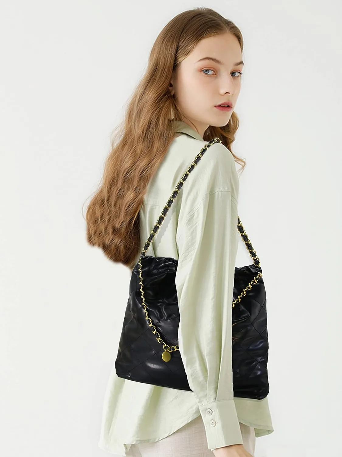Crossbody Bag for Women Soft PU Leather Handbag Womens Hobo Shoulder bag with Wallet Diamond Plaid