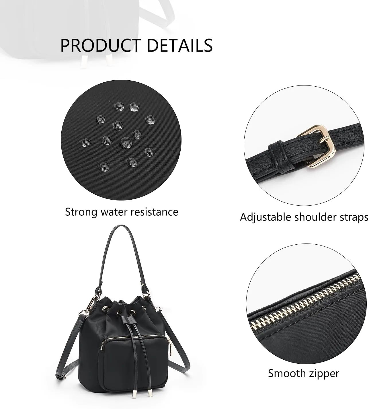 Crossbody Bag for Women - Stylish Bucket Handbag - Lightweight and Convenient - Ideal for Everyday Use