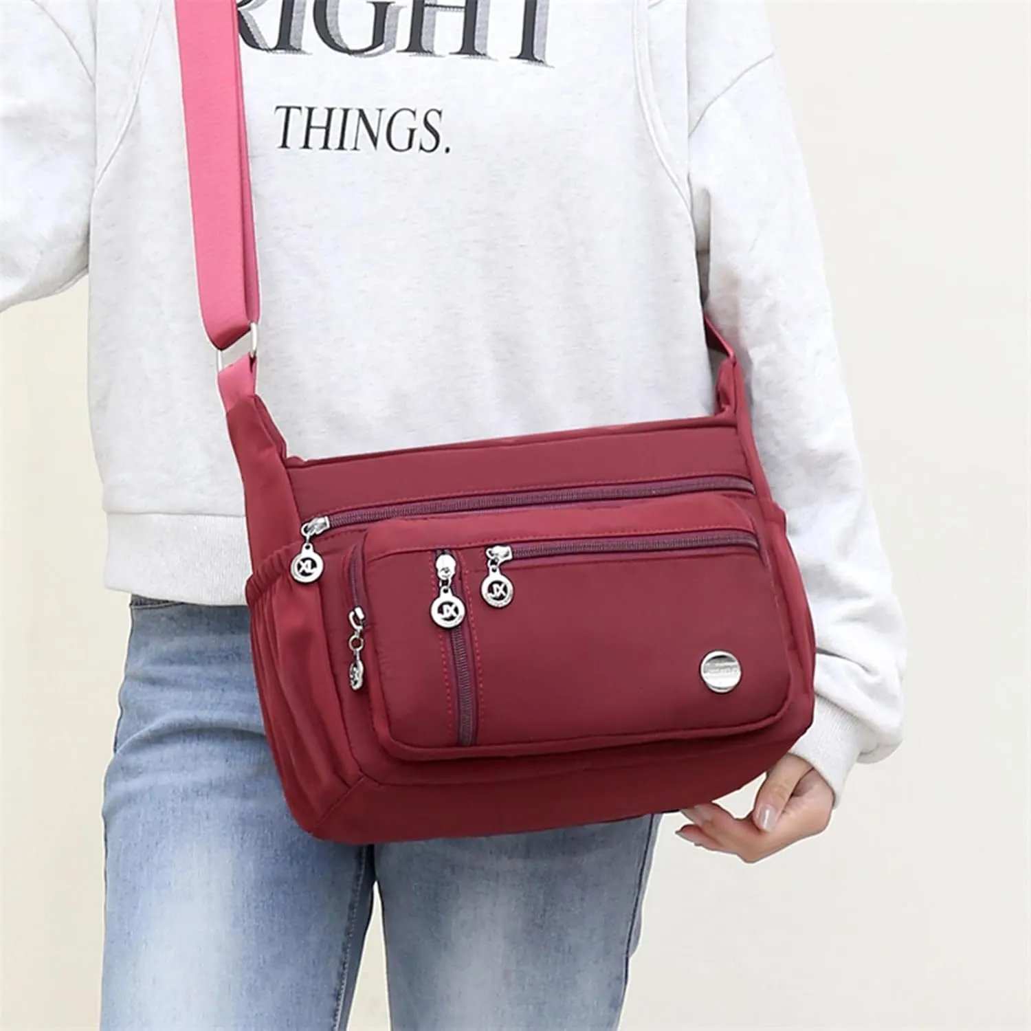 Crossbody Bag Purse for Women, Multiple Pockets Waterproof Shoulder Bag Travel Tote Handbag