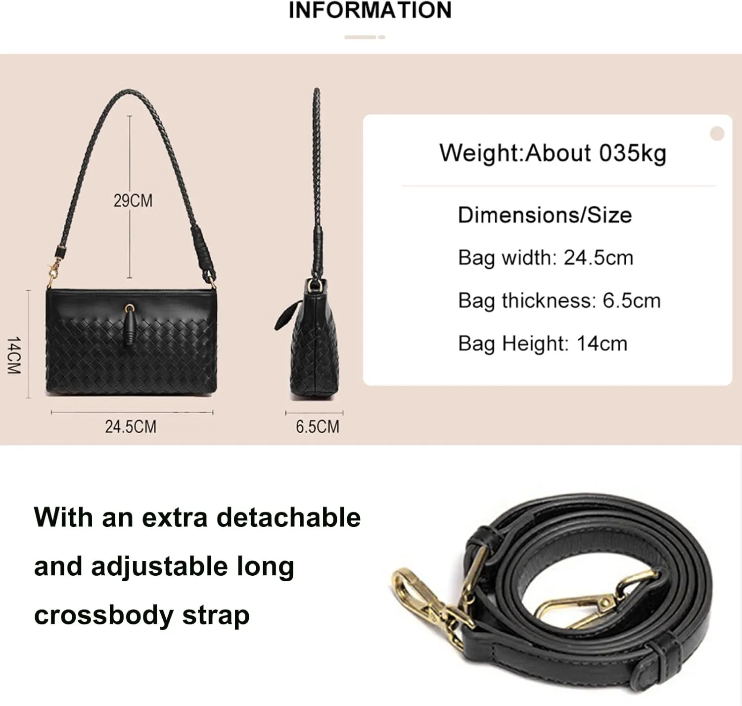 Crossbody Handbags for Women Shoulder Bags Hand Bag Women's Vegan Leather Bag Tote Bags Sling Lightweight Woven Evening Bags