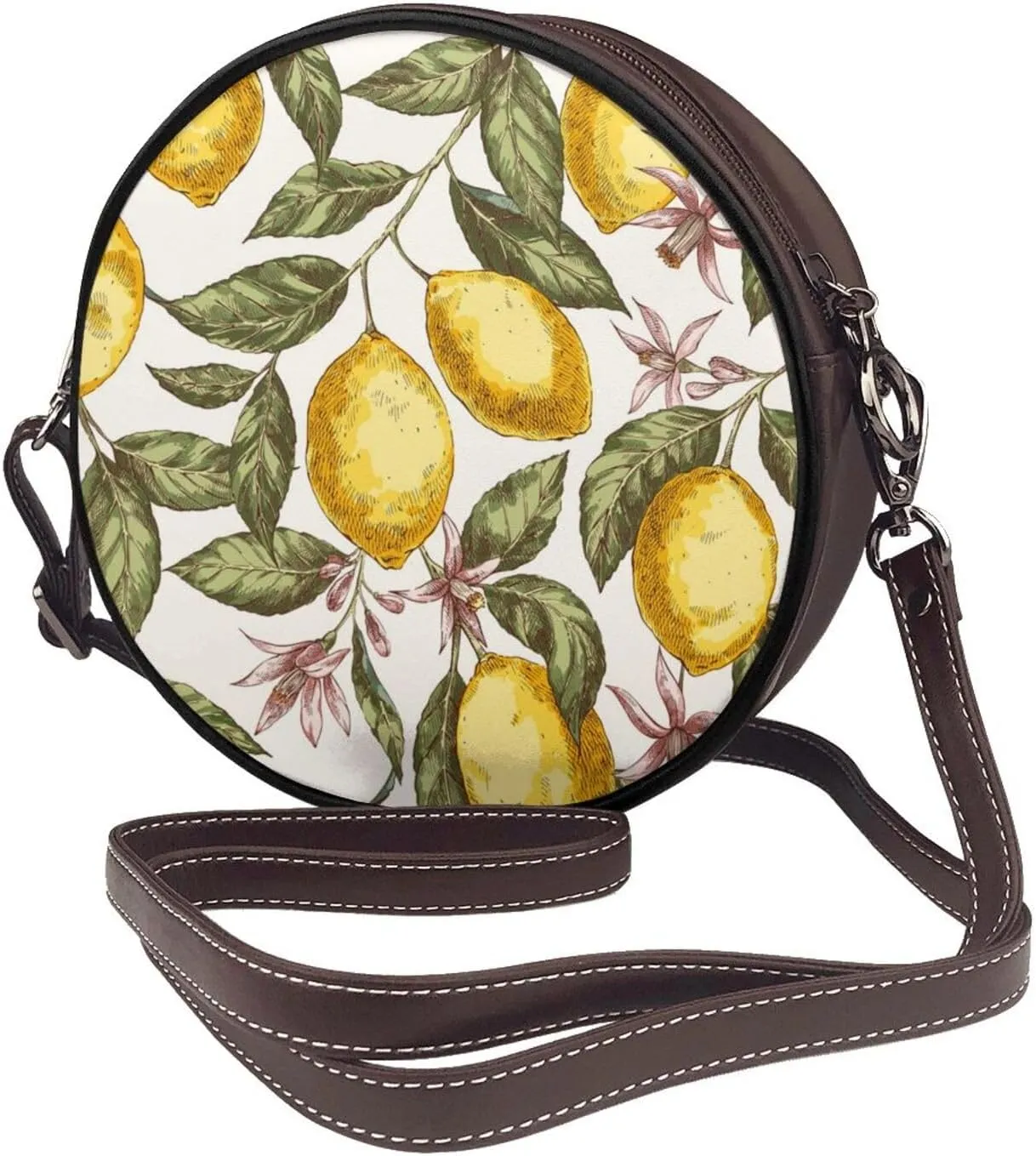 Crossbody Shoulder Bags for Women Small Round Satchel Handbags Purse