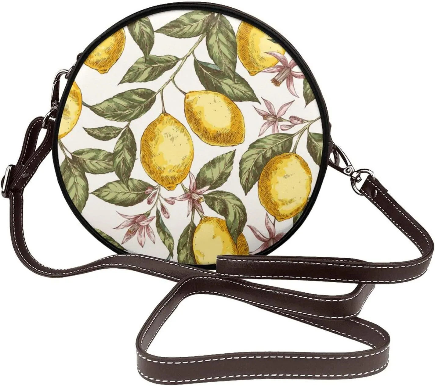 Crossbody Shoulder Bags for Women Small Round Satchel Handbags Purse