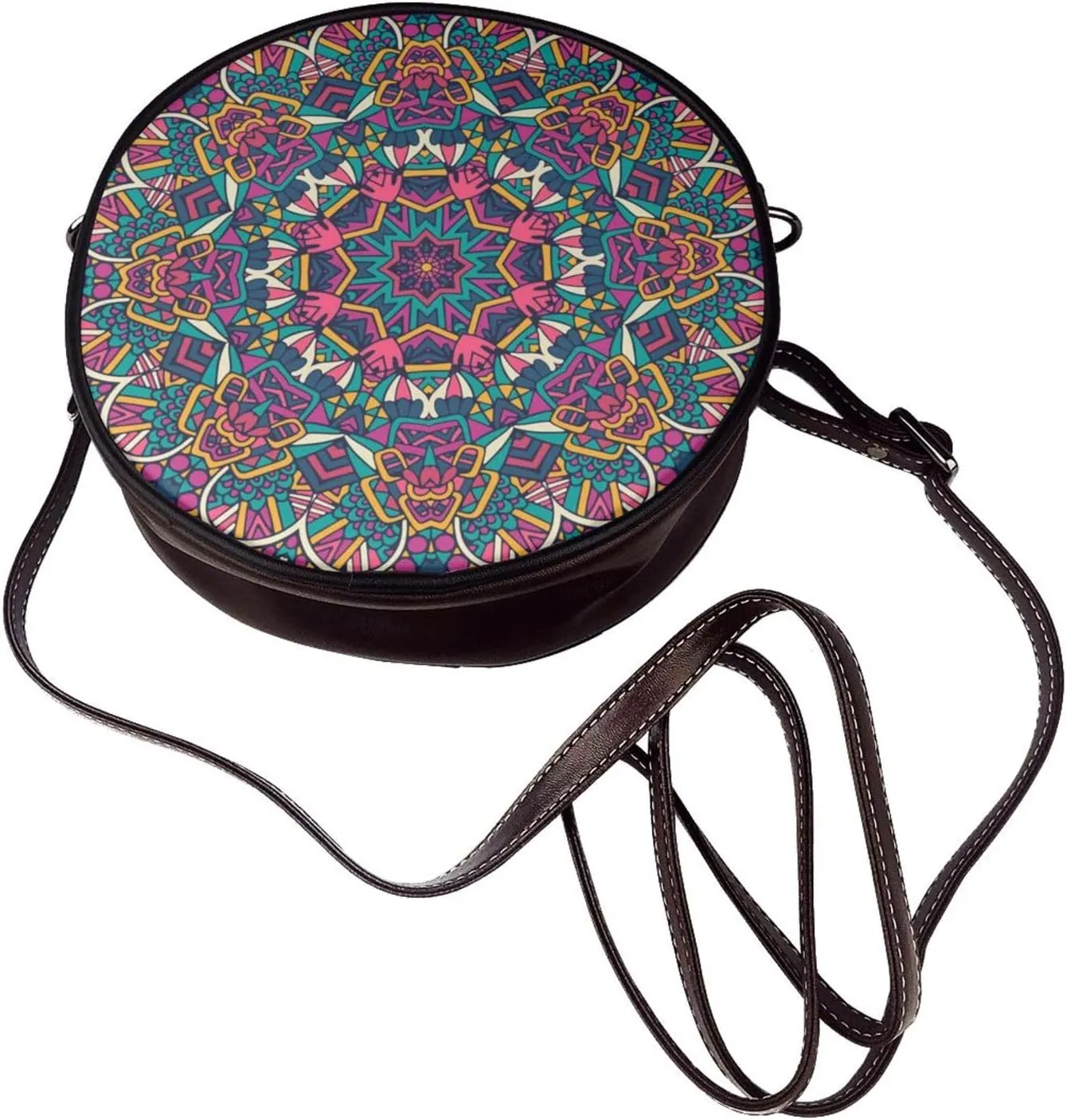 Crossbody Shoulder Bags for Women Small Round Satchel Handbags Purse