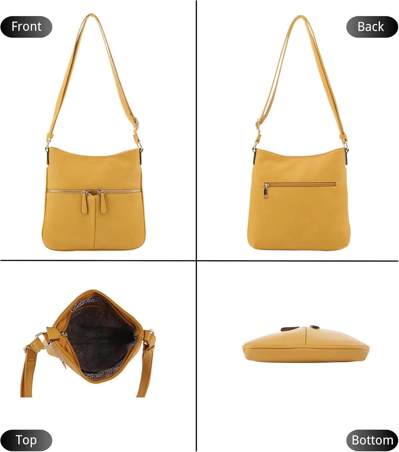 Crossbody Travel Bag, Adjustable Strap, Multiple Pockets