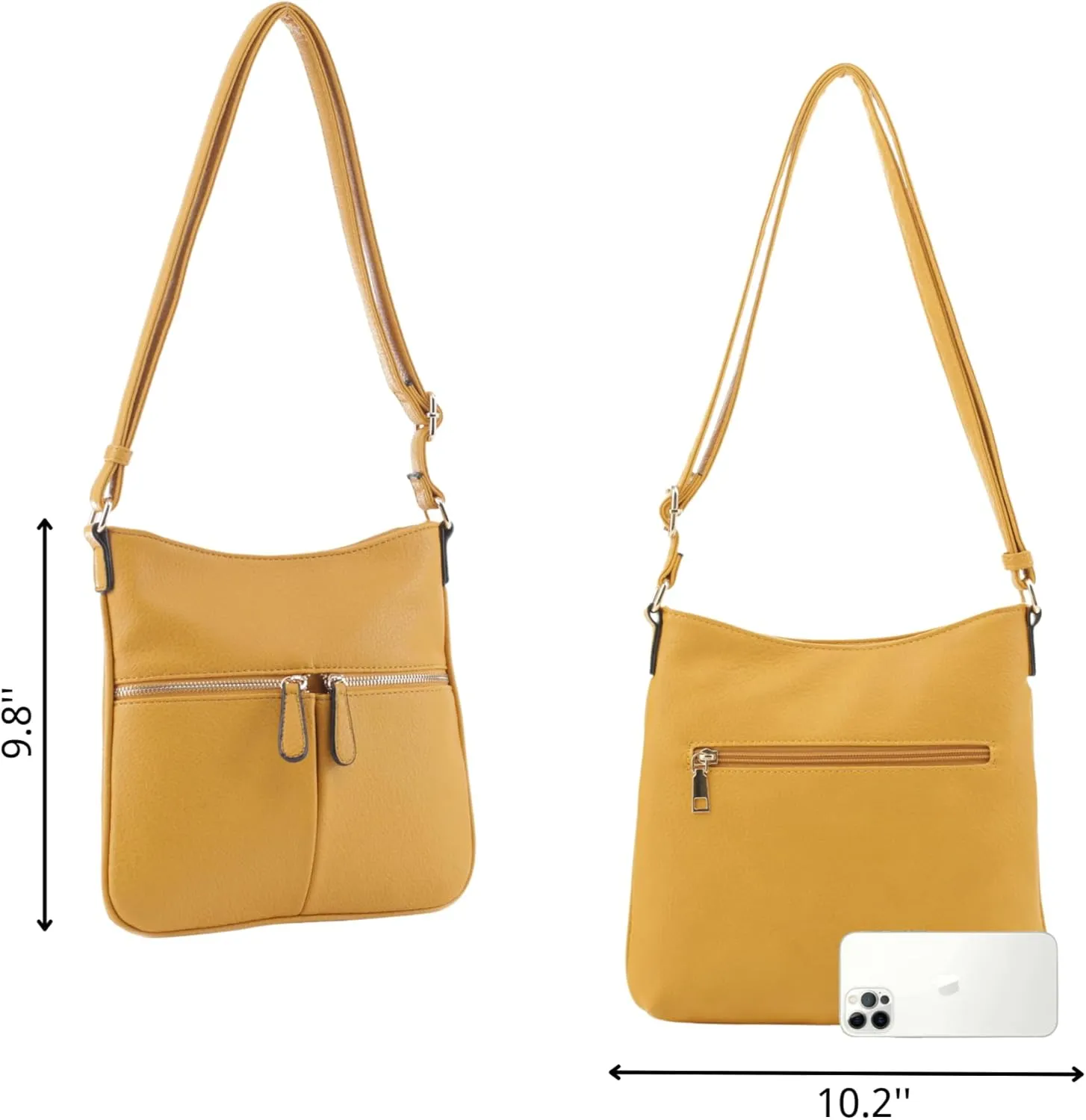 Crossbody Travel Bag, Adjustable Strap, Multiple Pockets