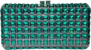 Crystal Diamonds Purse Shoulder Bag Wedding Clutch Purses for Women Bride Clutch Rhinestone Clutch Purse Mosaic Green