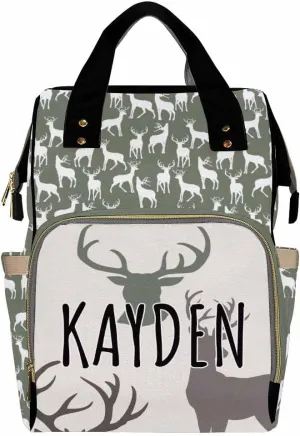 Custom Backpacks with Name Personalized Baby Diaper Bag Monogram Nappy Backpack with Thermal Pockets for Adults Kids Travel Outdoor Mommy Bag Waterproof Diaper Bag Customized Gift