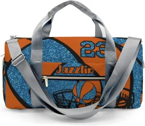 Custom Duffel Overnight Travel Bag for Sports Workout Girls Boys,Basketball Gym Ocean Personalized Duffle Bag Gifts