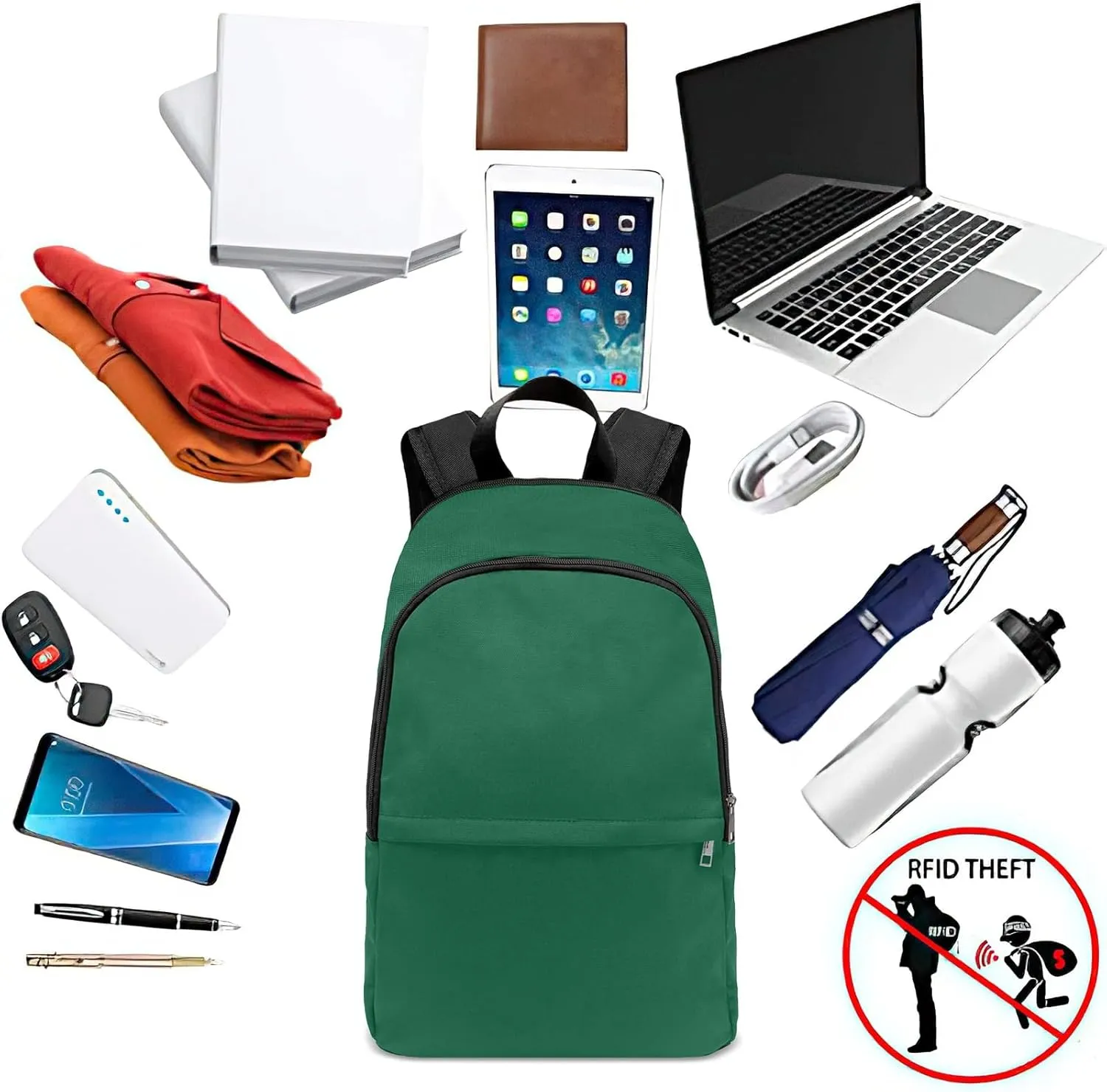Custom Gymnastics Green Bling Print School Backpack Multipurpose Casual Bag Personalized with Name Waterproof Sport Daypack Travel Man Woman Bags