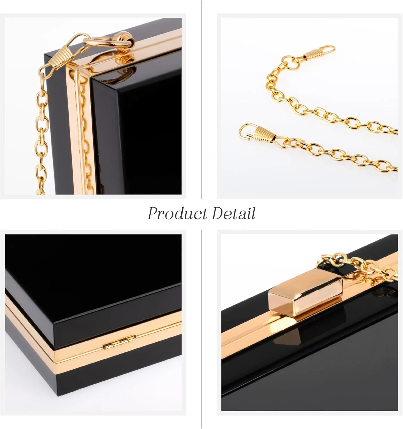 Customization Mill Personalized Initial Acrylic Purse with Name
