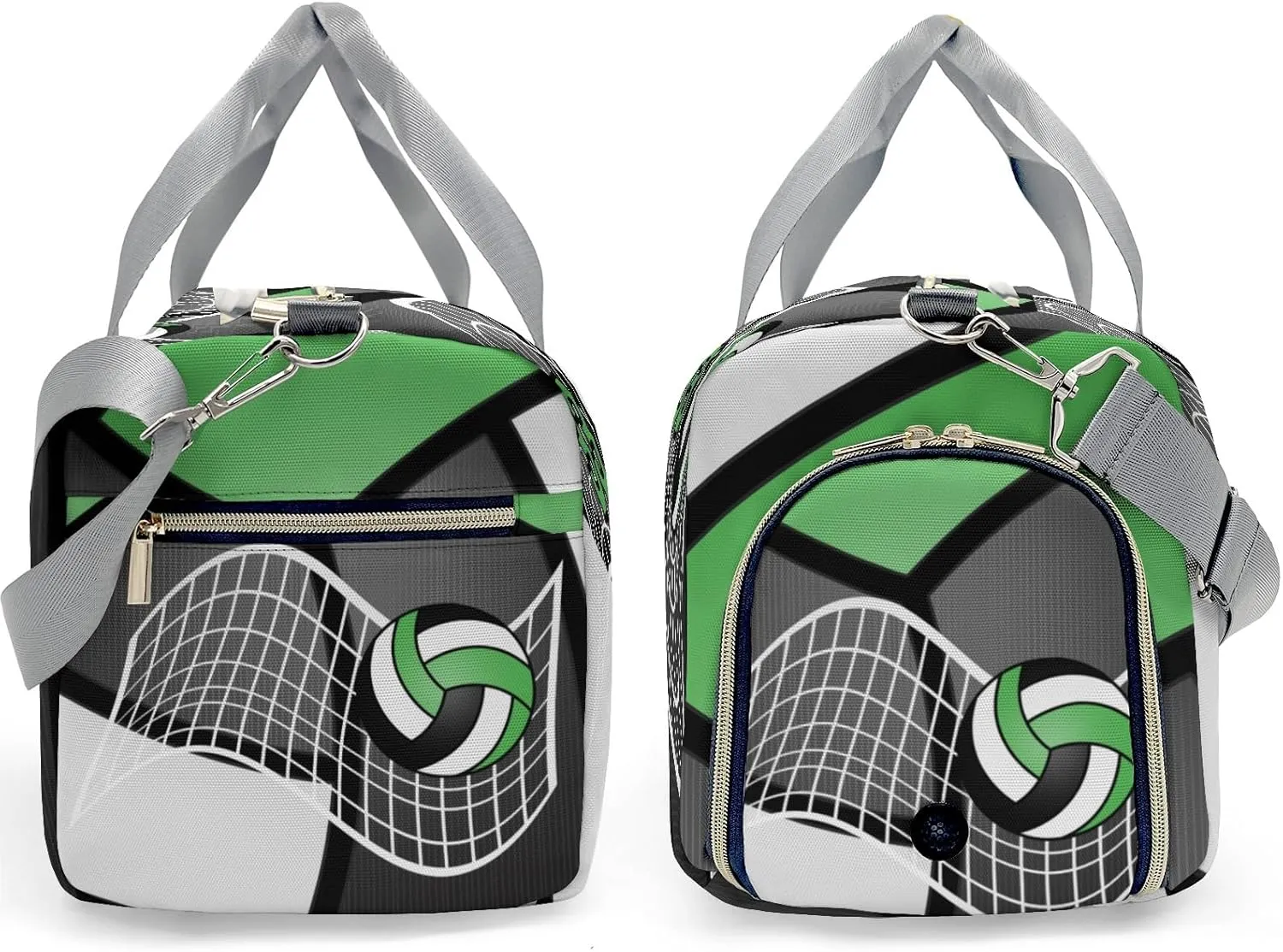 Custon Name Volleyball Team Grass Green Gym Sport Yoga Duffel Bag Sport Player Travel Bag,Sport Gym Bag Personalized Gift for Travel Hand Bag Carry on Bag