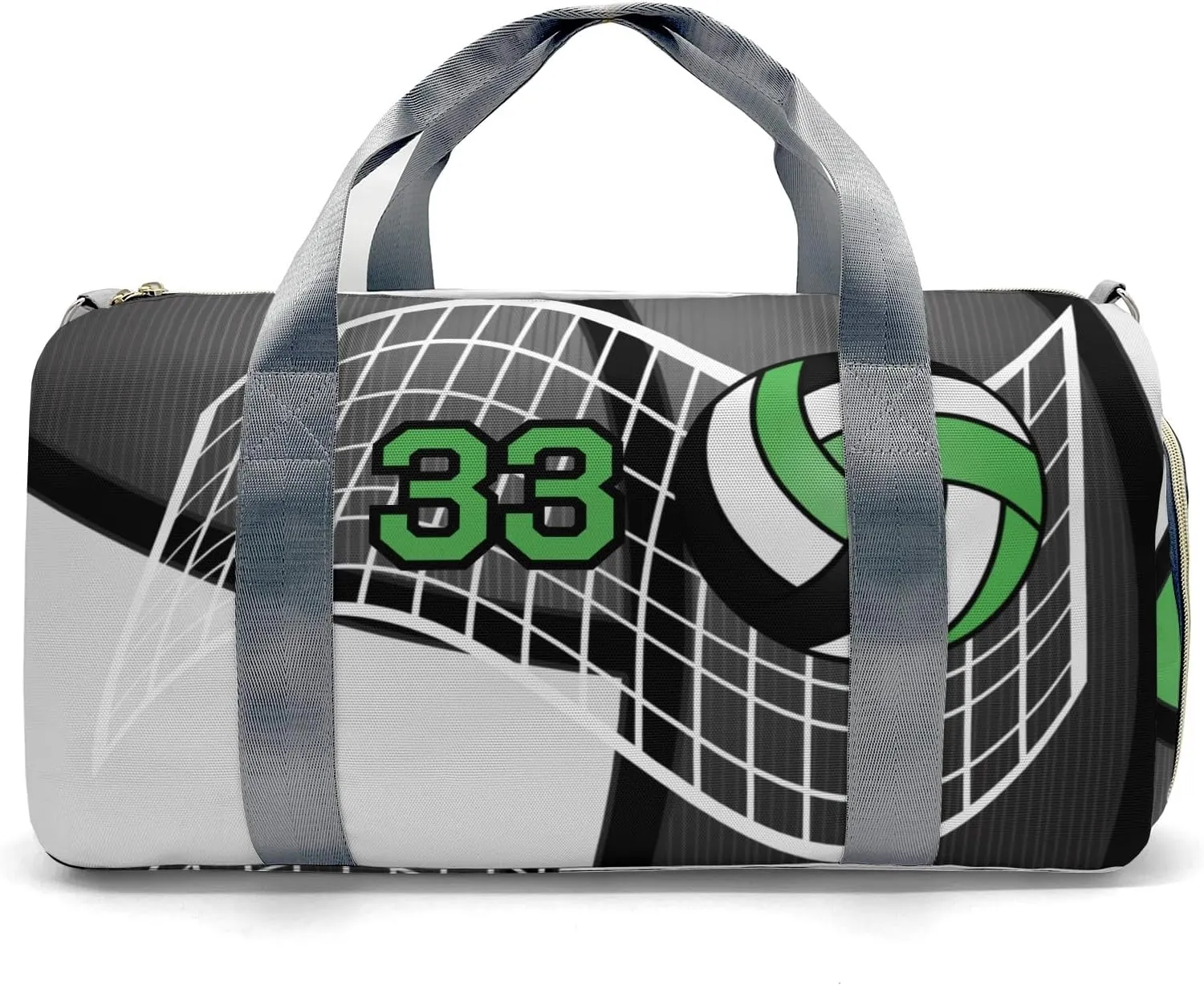 Custon Name Volleyball Team Grass Green Gym Sport Yoga Duffel Bag Sport Player Travel Bag,Sport Gym Bag Personalized Gift for Travel Hand Bag Carry on Bag