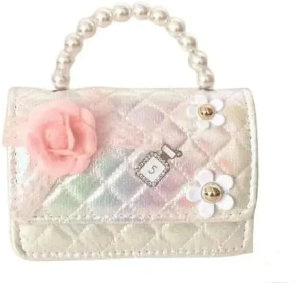 Cute Girl Mini Crossbody Kids Purse Toddler Shoulder Bag Handbag Birthday Gift Pretend Play Party Toy Holiday Christmas Gift