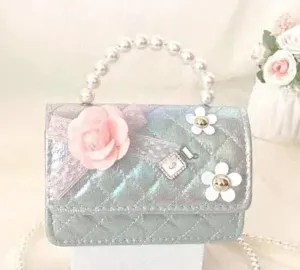 Cute Girl Mini Crossbody Kids Purse Toddler Shoulder Bag Handbag Birthday Gift Pretend Play Party Toy Holiday Christmas Gift