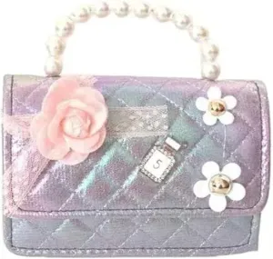 Cute Girl Mini Crossbody Kids Purse Toddler Shoulder Bag Handbag Birthday Gift Pretend Play Party Toy Holiday Christmas Gift