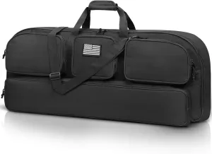 CVLIFE 37" Compound Bow Case, Bow Bag Soft Bow Case Compact Arrow Case with Thick Foam Padding, Includes Backpack Strap, Shoulder Straps Archery Bow Case with Arrow Pocket for Gear Protection, Camo