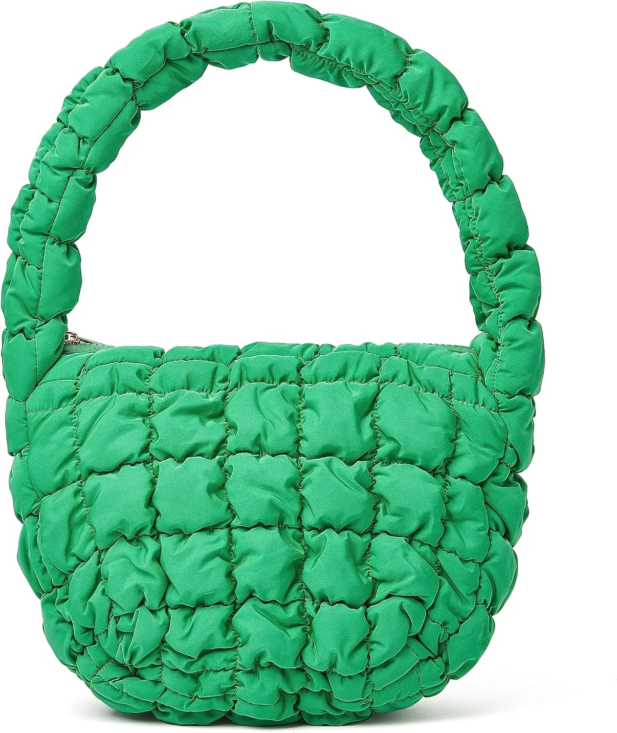 daiblueland Lightweight Puffer Shoulder Bag For Women Soft Designer Quilted Padded Nylon Tote Purse