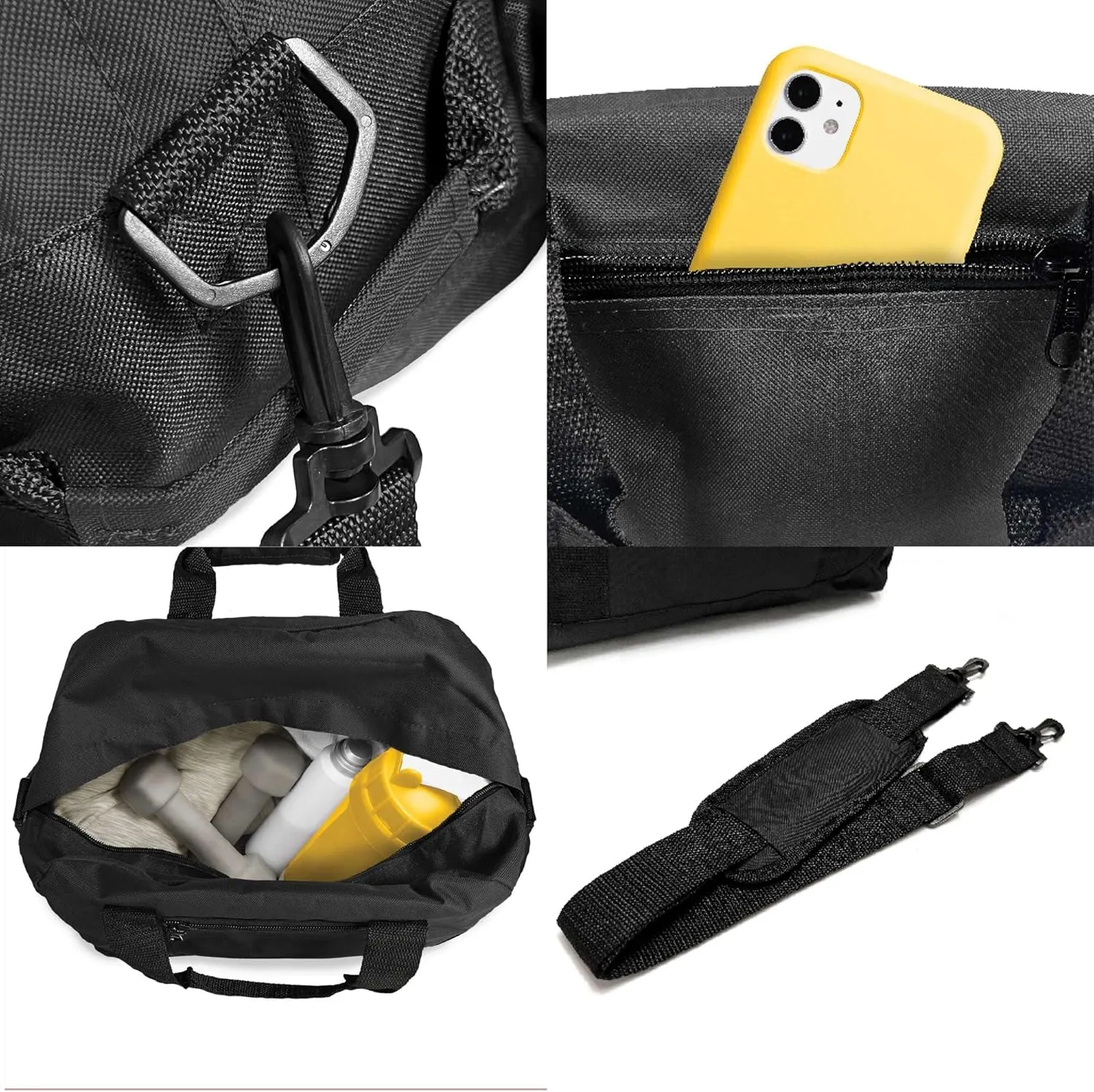 DALIX 14" Small Duffle Bag Two Toned Gym Travel Bag