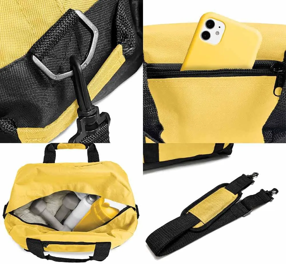 DALIX 14" Small Duffle Bag Two Toned Gym Travel Bag