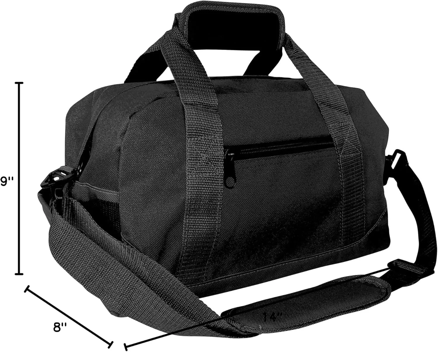DALIX 14" Small Duffle Bag Two Toned Gym Travel Bag