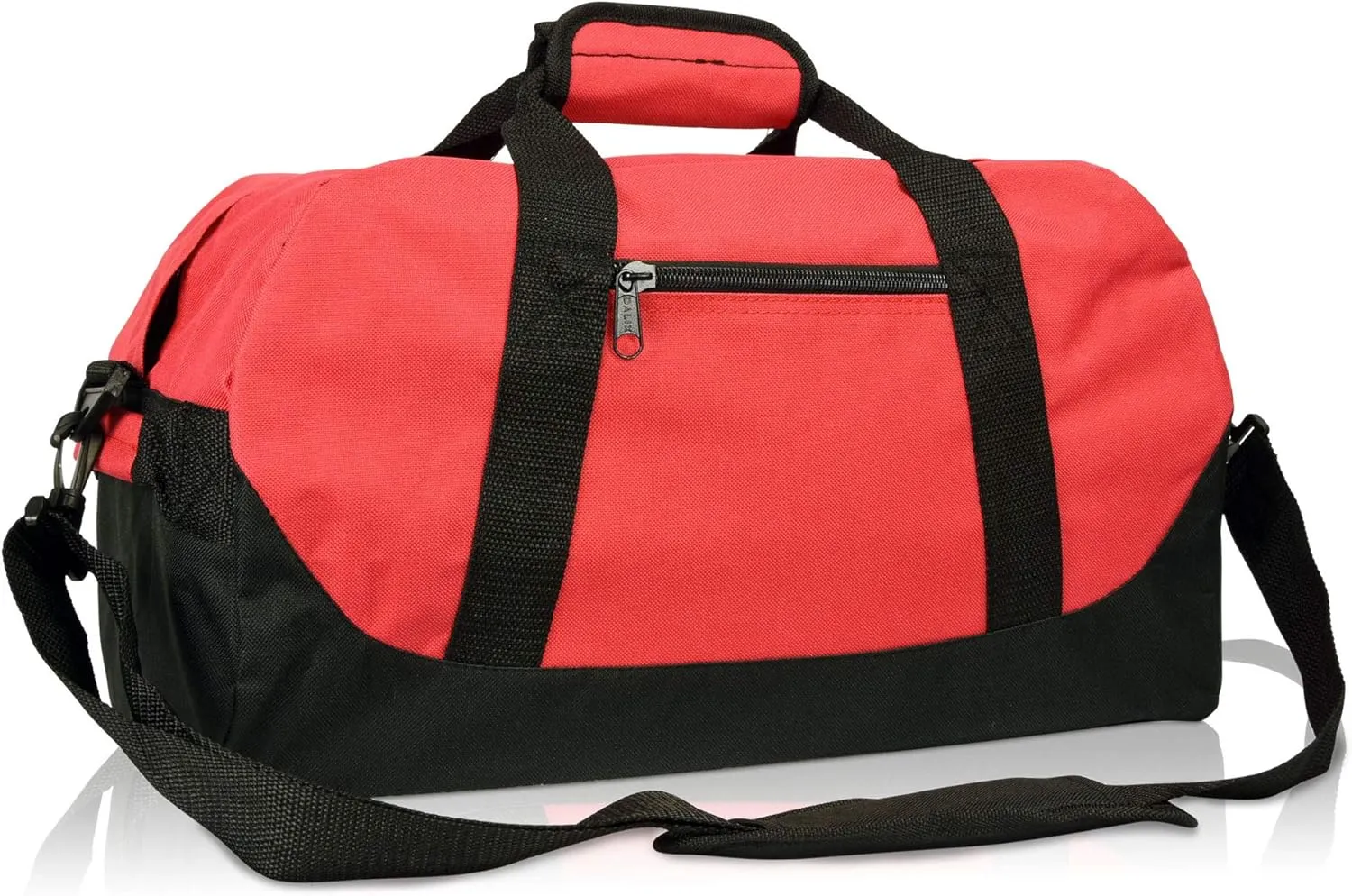 DALIX 18" Two Tone Duffle Bag Medium Black Red Blue Gold Pink Purple Gray