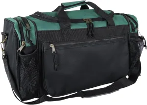 DALIX 20" Sports Duffle Bag w Mesh and Valuables Pockets Travel Gym