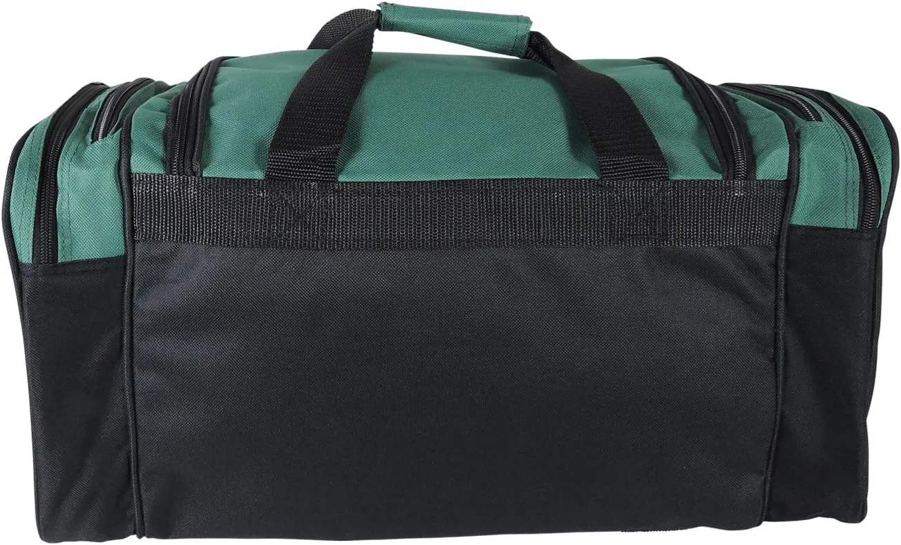 DALIX 20" Sports Duffle Bag w Mesh and Valuables Pockets Travel Gym