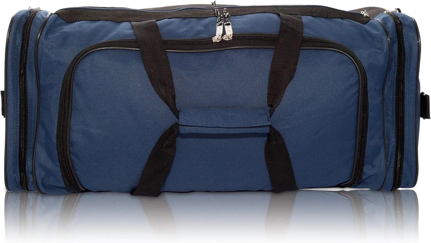 DALIX 25" Extra Large Vacation Travel Duffle Bag in Navy and Black
