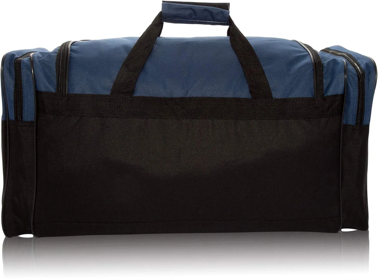 DALIX 25" Extra Large Vacation Travel Duffle Bag in Navy and Black
