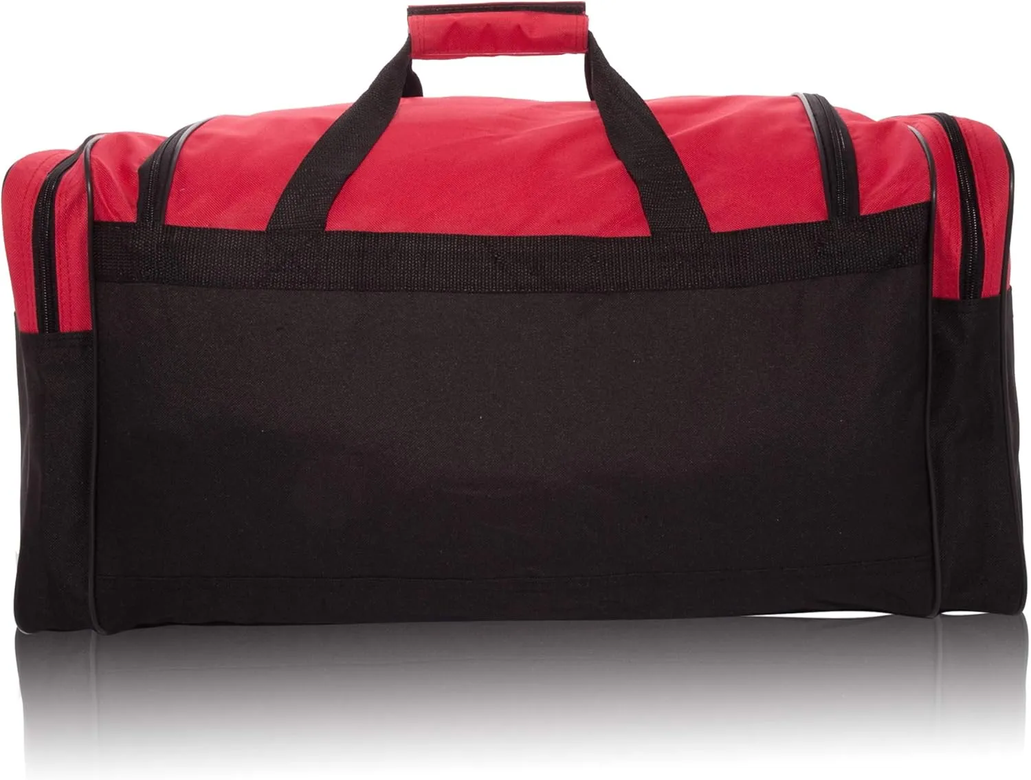 DALIX 25" Extra Large Vacation Travel Duffle Bag in Red and Black