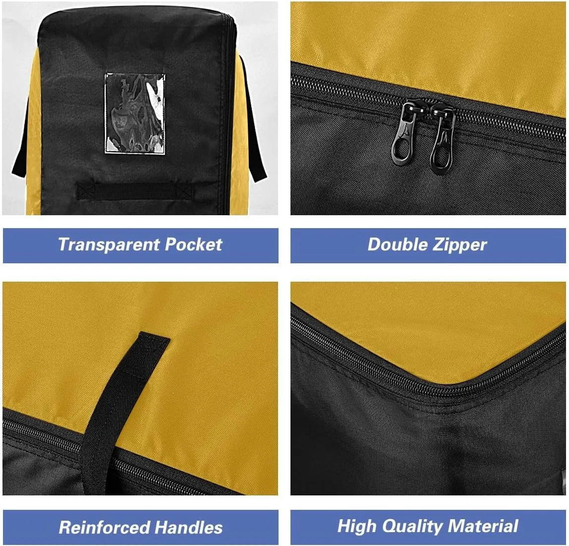 Dark Goldenrod Storage Bags Bedding Storage Containers with Handles Storage Organizer for Clothes, Bedding, Comforter