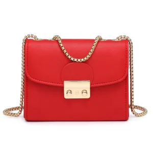 Dasein Women Small Crossbody Bag Designer Evening Bag Clutch Purse Handbag for Wedding/Prom/Party with Double Chain Strap