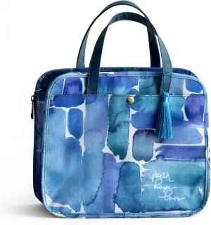 DaySpring - Oilcloth Organizational Bag, Blue, 12 x 10