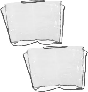 DECHOUS 2Pcs Clear Handbag Rain Cover Tote Bag Protector for Travel Hiking and Cycling Purse Shield Stylish and Durable Design