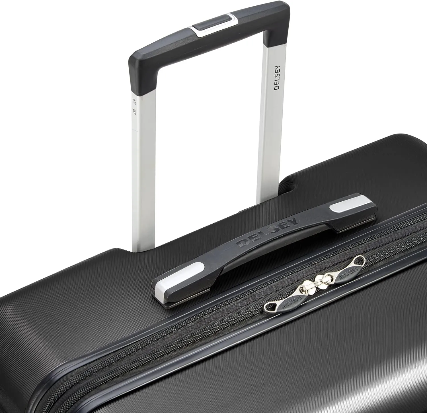 DELSEY PARIS Margot Hardside Luggage, Dual Wheel Spinners for Smooth Travel, Expandable with Spacious & Organizable compartments, Men and Women, Black, Large Check-In 28-Inch