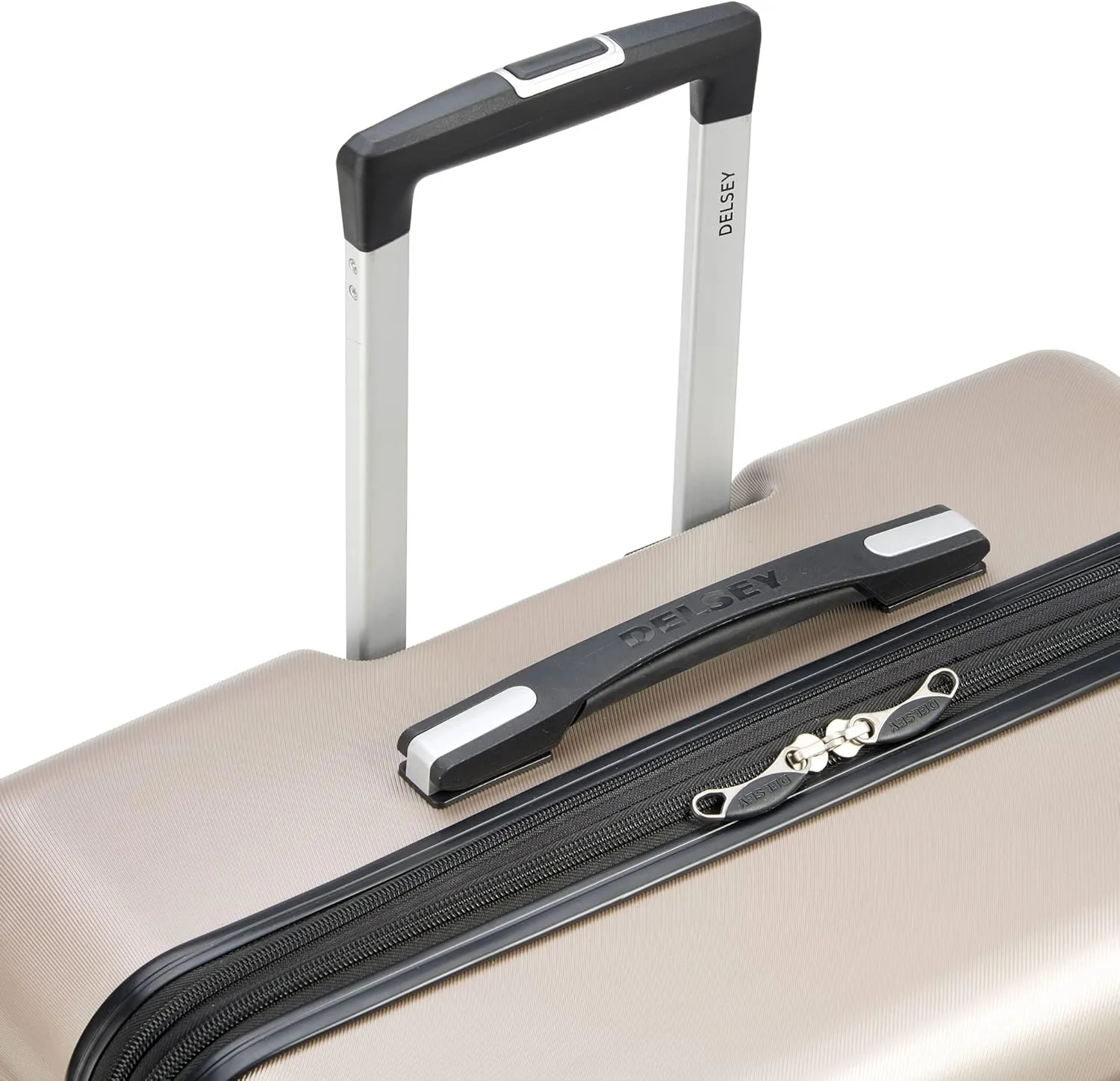 DELSEY PARIS Margot Hardside Luggage, Dual Wheel Spinners for Smooth Travel, Expandable with Spacious & Organizable compartments, Men and Women, Gold, Carry-On 20-Inch